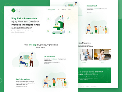 DNA Technology Website Design branding dna dna technology graphic design healthcare illustration landing page medical treatment ui uiux design website design