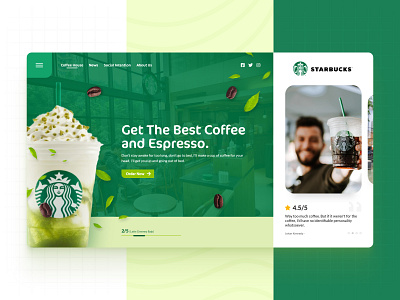 Visual Exploration for Starbucks Dashboard branding dashboard ui design e commerce figma graphic design illustration landing page logo minimalist ui starbucks typography ui ui website ux vector website