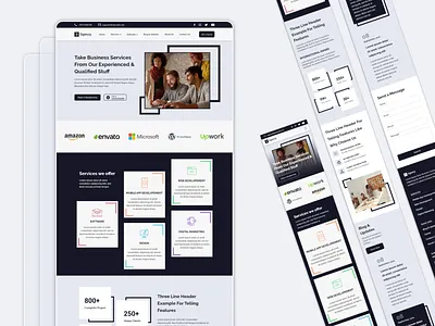 Digital Agency Landing page - Minimal Design agency app app ui ux company website desgin design digital agency graphic design landging page design minimal design modern desgin modern ui design ui ui ux user interface design ux web website xd design