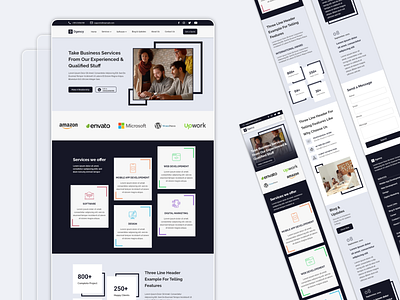 Digital Agency Landing page - Minimal Design agency app app ui ux company website desgin design digital agency graphic design landging page design minimal design modern desgin modern ui design ui ui ux user interface design ux web website xd design
