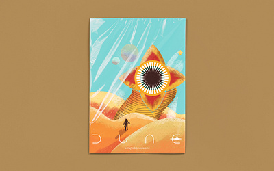 Arrakis, Dune animation book cover art desert dune graphic design illustration novel sci fi worm