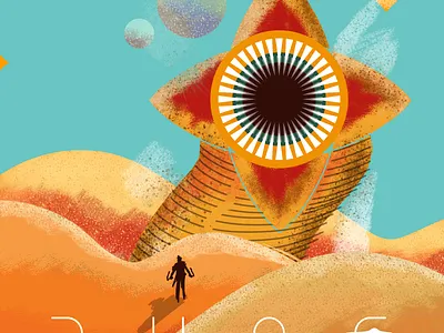 Dune, Arrakis, Worm animation arrakis art book book cover cover art design dune flat illustration movie novel vector worm