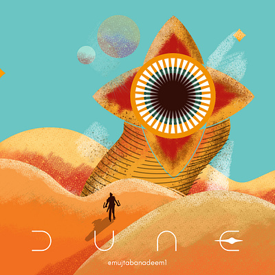 Dune, Arrakis, Worm animation arrakis art book book cover cover art design dune flat illustration movie novel vector worm