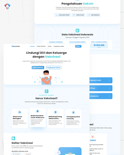 Vaccinate Website Design design ui uiux vaccinate website design