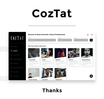 CozTat Dashboard Design app application branding colors dashboard decent design graphic design new trendy ui
