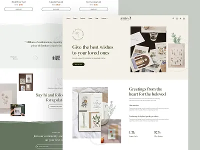 Homepage Giftcard - Minimog Shopify Theme creative design dropshipping ecommerce envato minimal modern online store pod shopify theme themeforest ui ux webdesign website