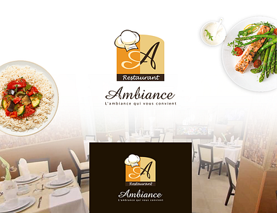 Ambiance Restaurant branding design graphic design illustration logo restaurant vector zaikh