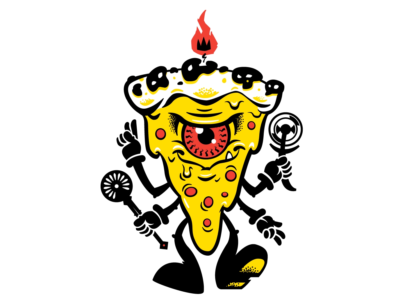 Black Magic Pizza By Tuff Nutt On Dribbble