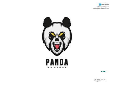 Panda Mascot Logo branding design icon illustration logo logo design logotype vector