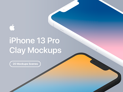 iPhone 13 Pro - 20 Clay Mockups Scenes - PSD apple clay customizable device display iphone iphone 13 iphone 13 clay iphone 13 clay mockups iphone 13 mockup iphone 13 pro iphone 13 pro mockup iphone mockup mobile mock up phone psd screen sierra blue