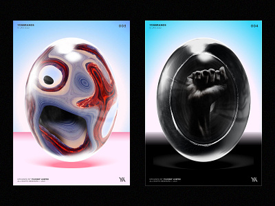 EGGS PROJECT - DROP 02 artwork black lives matter branding design egg face hand identity poster scream