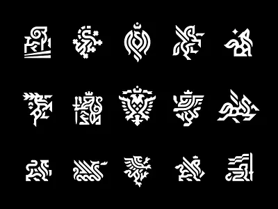 Random logos concept logo