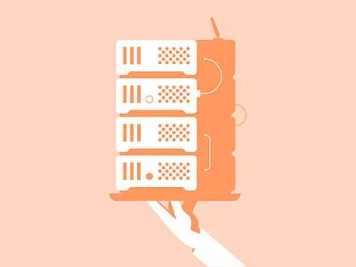 Servers served graphic illustration served server servers service sir support tech waiter