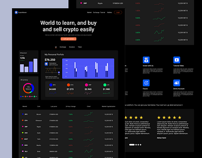 Crypto Website Design agency app crypto design icon illustration logo ui ux website