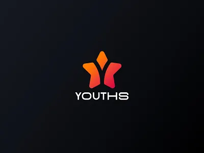 Youth club Y letter icon logomark abstract logo brand mark colorful logo gradient logo icon logo logo design logo mark organization logo youth logo