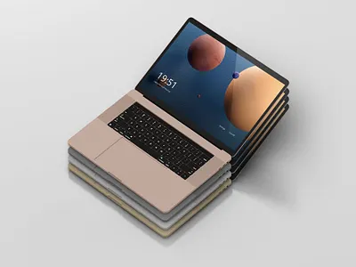 Laptop Screen Mockup abstract clean device display laptop mac macbook mockup phone phone mockup presentation realistic simple smartphone theme ui ux web webpage website