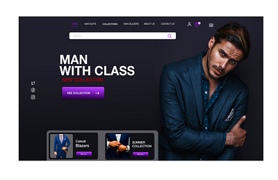 MAN SUITS WEB DESIGN adobe xd adobexd design graphicdesign illustration ui uidesign usercentereddesign ux uxdesign