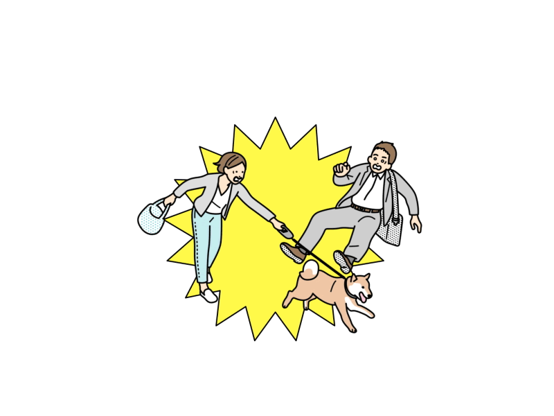 Walking Lady & Dog {gif} 2d after effects animated gif animation character gif line art motion graphics rigging toon boom harmony walk cycle