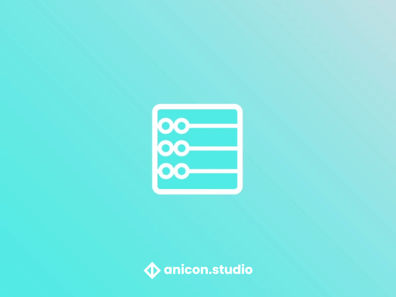 | Wanna do the math? | abacus anicon animated logo calculator gif graphic design icon illustration json logo lottie lottie animation math motion graphics school ui