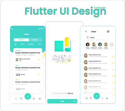 Flutter Fiverr Style App - UI app app design design fiverr style app flutter app design flutter creative ui design flutter maketplace app flutter ui design mobile app design ui