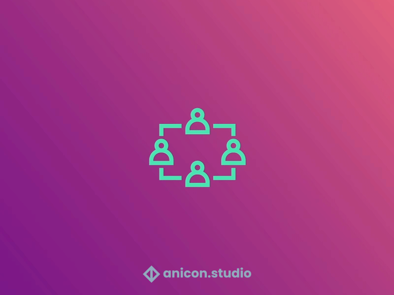 | Team effort! | anicon animated logo animation avatar business gif graphic design growth human icon illustration json logo lottie motion graphics team together ui vector