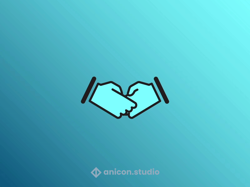 | Done deal! | anicon animated logo arrangement business deal gif graphic design hands handshake icon illustration json logo lottie meeting motion graphics shake ui work