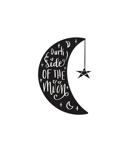 moon graphicdesign handlettering lettering moderncalligraphy typography