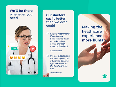 App Store screens app branding design doctor appointment graphic design healthcare patients ui