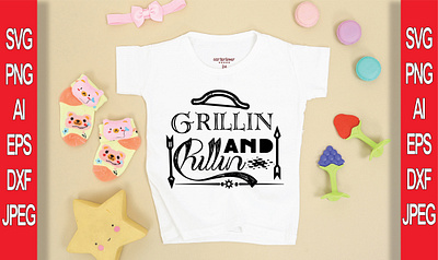 GRILLIN AND GRILLIN T-SHIRT DESIGN branding design illustration logo typography vector