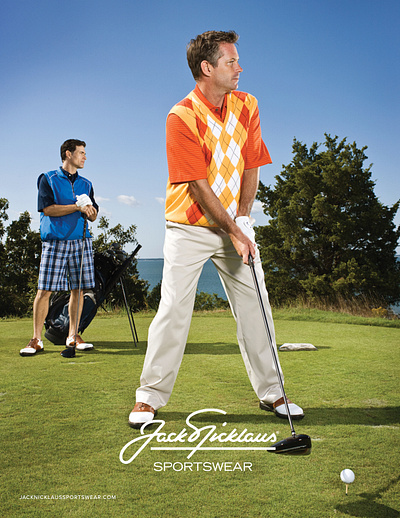 Jack Nicklaus Sportswear - Advertising advertising art direction golf golf apparel golf shirt jack nicklaus print ad sebonack golf club styling