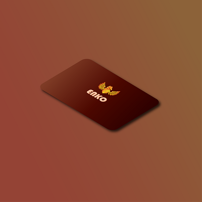 Business card for the company Enko design icon logo vector