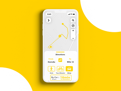 Directions App adobexd app branding design graphic design illustration location logo map ui vector