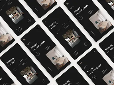 Dir | Interior design app UI app branding creative dark design interior product design ui ux xd design