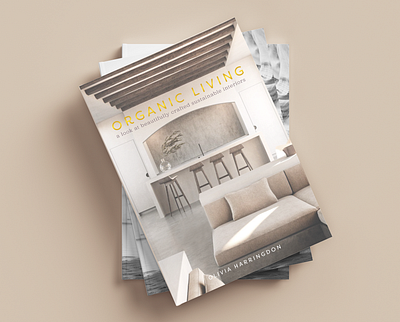 Organic Living Book Cover branding design graphic design icon illustration logo typography vector