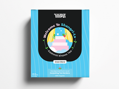 Kashmiri Khawa Tea Packaging - Tilliput branding cool design fresh graphic design identitydesign illustration illustration packaging logo packaging tea packaging typography vector