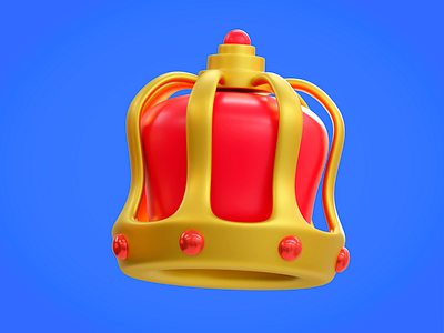 Game Icon Challenge: 13 Crown 3d blender creative crown cute icon illustration inspiration stylized