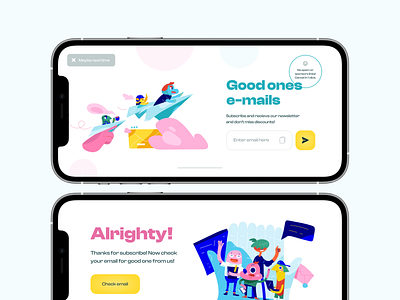 026 Subscribe adaptive app application dailyui dailyui026 design email figma interface mobile newsletter subscribe ui uidesign ux uxdesign