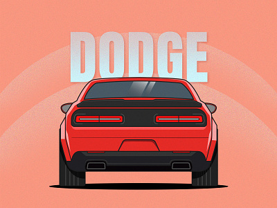 The Hellcat adobe adobe illustrator adobe photoshop automotive illustration car art challenger design dodge graphic design illustration vector art