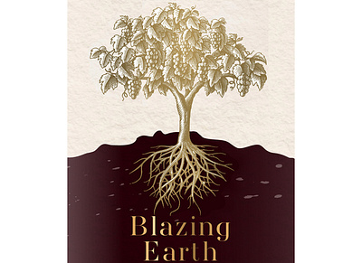 Rutherford Blazing Earth Illustrated by Steven Noble artwork design engraving etching illustration landscape line art logo packaging scratchboard steven noble woodcut