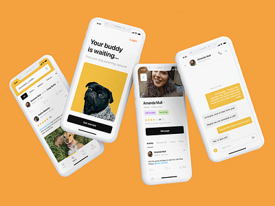 BUDDY | The Dog Parenting App app design ui