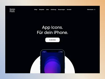 DesignPhone Hero Header 3.0 / App Icon Shop 2021 design adobe xd app icon clean design ecommerce hero header hero section ios icons landing page minimal modern simple typography ui ux ux design web design website
