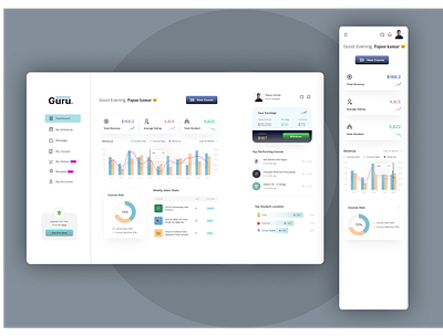 portfolio dashboard design by XLENT Studio. figma landing page ui uiux web design website