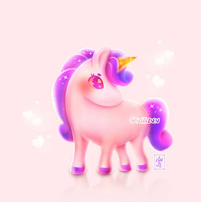 Unicorn cute adorable adorable lovely artwork concept creative cute art design digitalart illustration