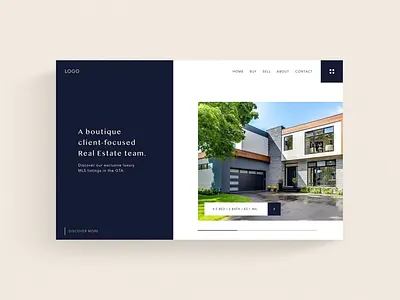 Boutique Real Estate Brokerage design minimal real estate simple typography web design website