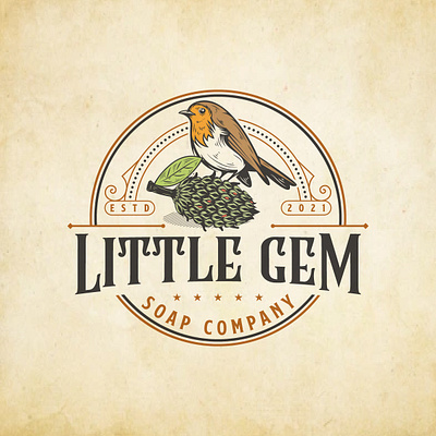 little gem Soap Company branding design graphic design icon illustration logo typography vector