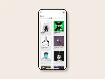 #DailyUI 63: Best of 2015 063 63 app bestof2015 dailyui dailyui063 dailyui63 design figma musicplayer ui