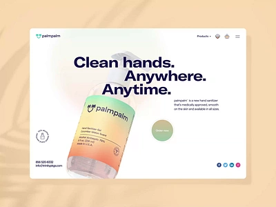 PalmPalm Website Animation animation clay design motion motion graphics multi shot palmpalm ui ux web design