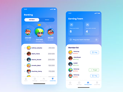 Earning Coin App app ui