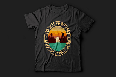 The best views come climb t shirt design. tee