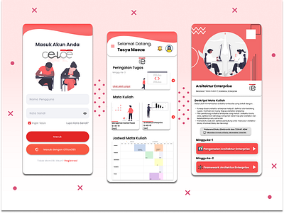 Learning Message System Mobile App application application ui branding design ix learning learning app learning message system lms mobile mobile app study study app telkom telkom university ui universitas telkom university university app ux